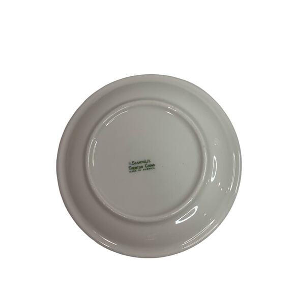 Scammells Trenton China 5.5 Inch Dessert Plate Restaurant Pink Rose - Picture 4 of 5